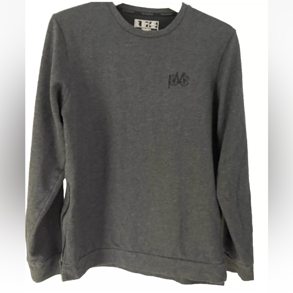 New Balance sweatshirt Mens S Gray Zip Side Embroidered Bike outdoor cycling
